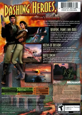 Crimson Skies High Road To Revenge (USA) box cover back